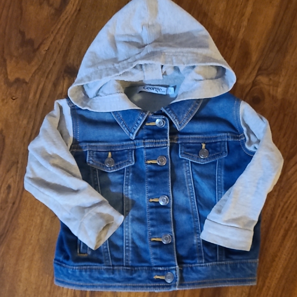 Denim and Gray Hooded Jacket 2T (🛍 Bundle ANY 6/$36)